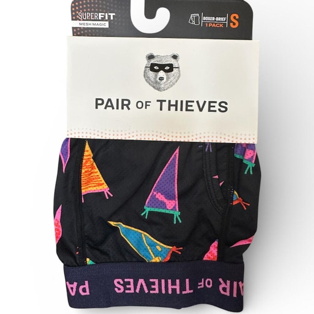 Pair of Thieves‎ Men’s Boxer Briefs Size Small NWT Fun Print